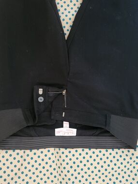 Black Maternity Trousers With Low-rise Waistband
